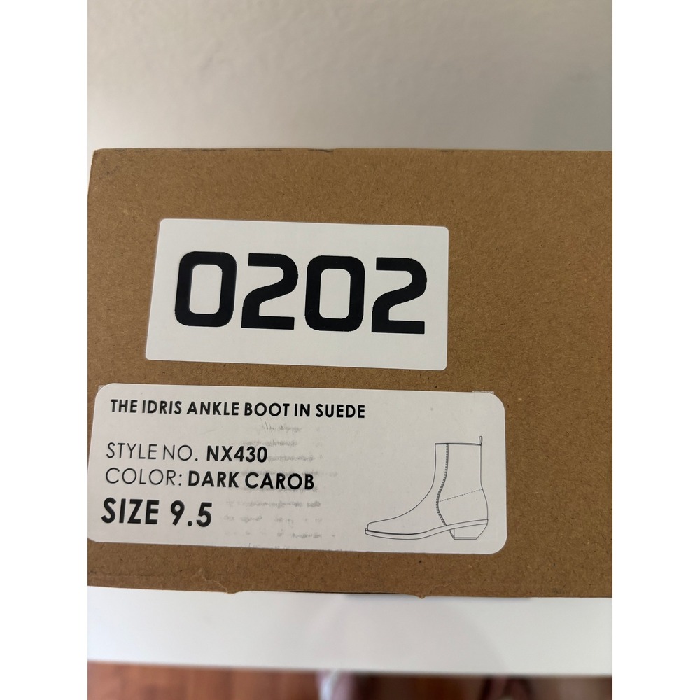 Madewell Idris Ankle Boot in Suede Dark Carob Brown NX430 Womens 9.5 NIB - Picture 8 of 9
